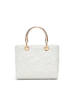 Call It Spring - Izzyy Women White Top Hand Bag with Detachable Strap