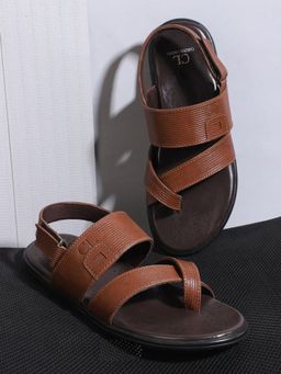 Carlton London - Textured Tan Sandals