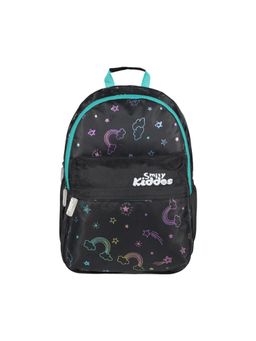 Smily Kiddos - Unisex Black Tiny Printed Backpack (9-10 Years)