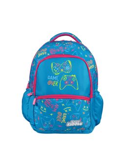 Smily Kiddos - Unisex Blue Printed Sonic Backpack (9-10 Years)