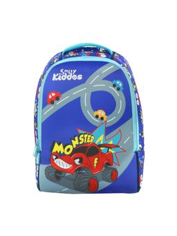 Smily Kiddos - Unisex Blue Printed Backpack (4-15 Years)