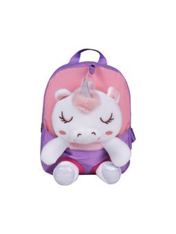 Smily Kiddos - Unisex Purple-Pink Unicorn Plush Toy Backpack (5-16 Years)