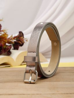 Stol'N - Girls Heart Embellished Belt - Silver (2-6 Years)