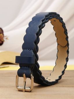 Stol'N - Girls Zig Zag Designed Belt - Navy Blue (2-6 Years)