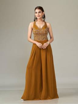 Qunic - Mustard Gold Dune Jumpsuit