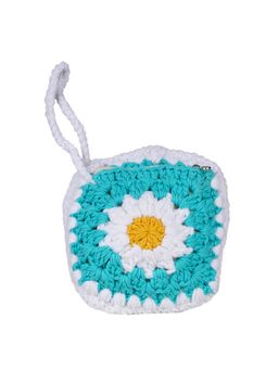ITIHASIKALA - Women Daisy crochet Wristlet - Multi-Color