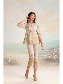 Kaveri - Candy Blossom Tree Beige Top