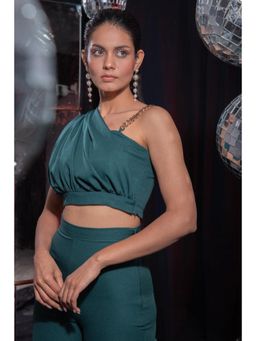 Label Iris - Emerald Chain Crop Top