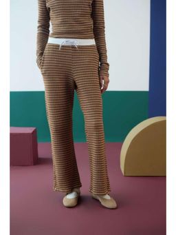 Muvazo - Brown Lit - Fit Pants