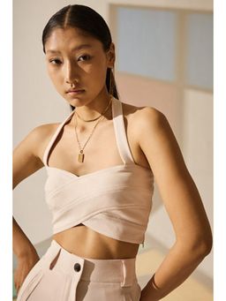 The Dapper Lady - Pearl Halter Crop Top
