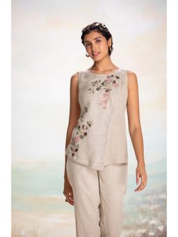 Kaveri - Tsukiyama Angle Beige Top