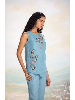 Kaveri - Tsukiyama Angle Blue Top