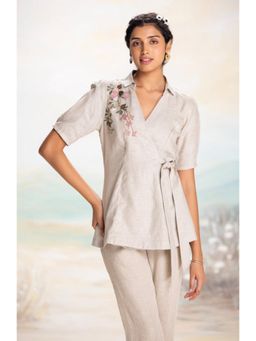 Kaveri - Tsukiyama Ira Beige Top