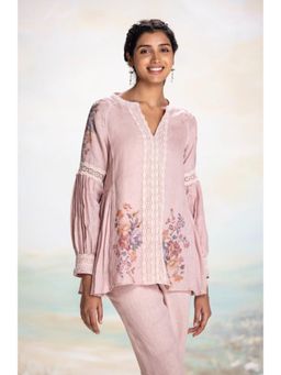 Kaveri - Vintage Rosa Wreath Pink Top