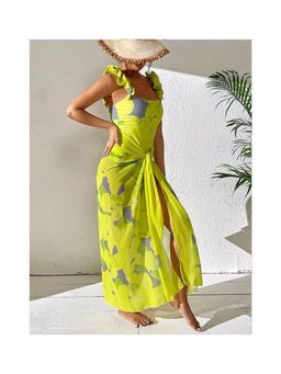 Loveable Creations By Muskan - Rania Ruffled Swimsuit and Sarong