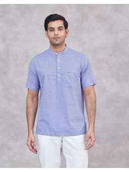 Fabindia - Blue Cotton Mid Placket Shirt