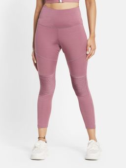 Kica - High Waisted Leggings with Ribbed Detailing- Medium Support