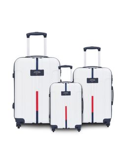 Tommy Hilfiger - Unisex Wyoming Hard Trolley Bag Set of 3 - White