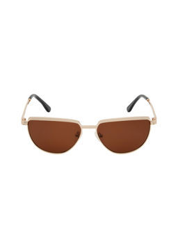 KOSCH ELEMENTE - Unisex Regular Brown Aviator Sunglasses - KST 23857 C1 (56)