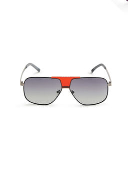 Opium Eyewear - Men Polarised & UV Protected Grey Square Sunglasses - 10131 (60)