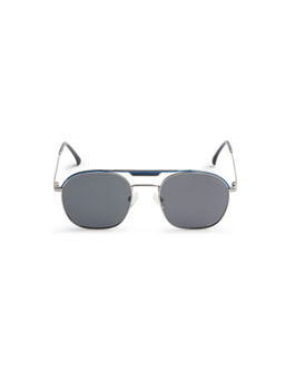 Opium Eyewear - Men Polarised & UV Protected Grey Square Sunglasses - 10134 (58)