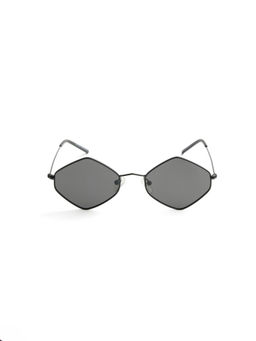 Opium Eyewear - Unisex Polarised & UV Protected Grey Irregular Sunglasses - 10248 (47)