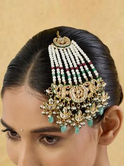 Indinoor - Multi-Colour Kumudi Kundan Passa