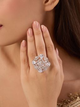 Indinoor - White Nika Zircon Ring