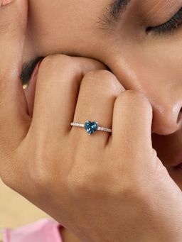 Indinoor - Blue Zefi Everyday 925 Silver Ring