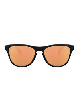 Oakley - Kids Boys Polarized Pink Lens, Black Frame, Round Sunglasses (0OJ9006)