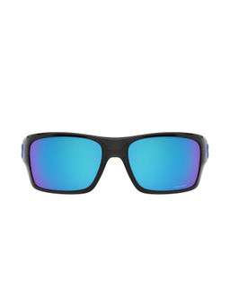 Oakley - Kids Boys Solid Mirror Blue Lens, Black Frame, Rectangle Sunglasses (0OJ9003)