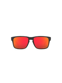 Oakley - Kids Boys Solid Mirror Red Lens, Black Frame, Square Sunglasses (0OJ9007)