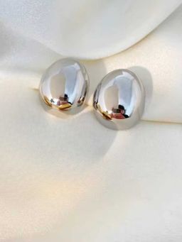 ZAISHA - Mini Eggshell Earrings Stainless Steel