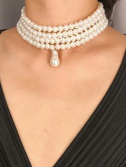 ZAISHA - Pearl Baroque Choker Necklace