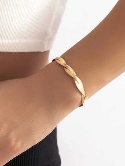 ZAISHA - Snake Bone Bracelet 18K Gold Plated Stainless Steel