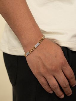 Shaya by CaratLane - 925 Silver Shaya by CaratLane Men Stone Studded Bracelet