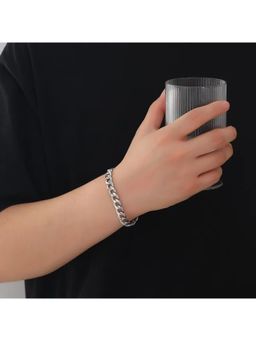 Salty Alpha - Men Modern Monk Silver Bracelet