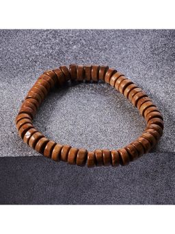 Salty Alpha - Men Brown June Birth stone Beaded Bracelet