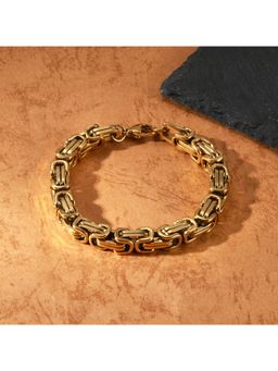 Salty Alpha - Men Gold Stride Royal Link Bracelet