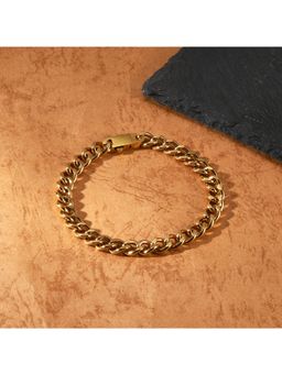Salty Alpha - Men Golden Cool Cuban Link Bracelet