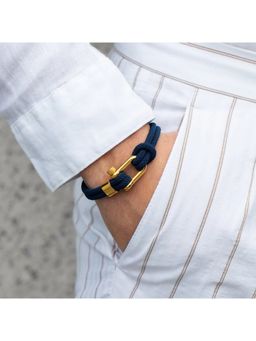 Salty Alpha - Men Gold-Black Nautical Rope Bracelet