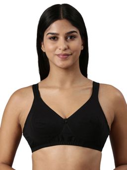 BLOSSOM - Double Layered Wide Strap Bra Circlet - Black