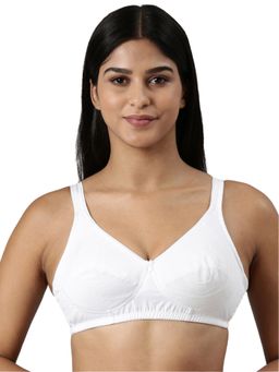 BLOSSOM - Double Layered Wide Strap Bra Circlet - White