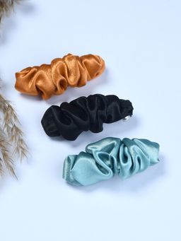 FUNKRAFTS - Girls Satin Hairclips Pack Of 3 - Multicolor (16 Years And Above)