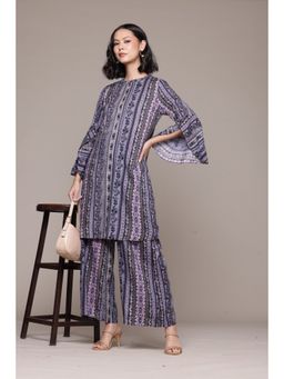 Aarke Ritu Kumar - Blue Meera Kurta with Palazzo (Set of 2)