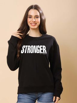The Fit Theory - Women Relaxed Fit Printed Sweatshirt