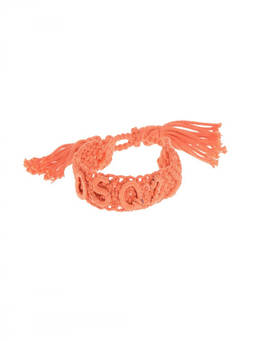Dsquared2 - Orange Monogram Crochet Bracelet