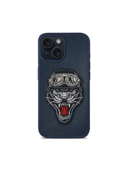 Treemoda - Patti Series Cat Embroidered Leather Case (iPhone 15)