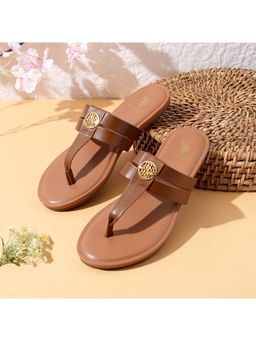 U.S. POLO ASSN. - Women Micky Tan Sandals