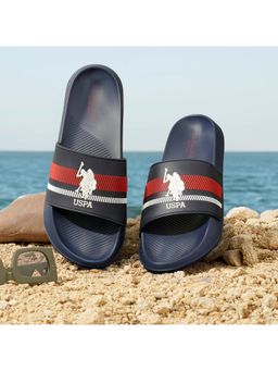 U.S. POLO ASSN. - Men Rafa Navy Blue Sliders